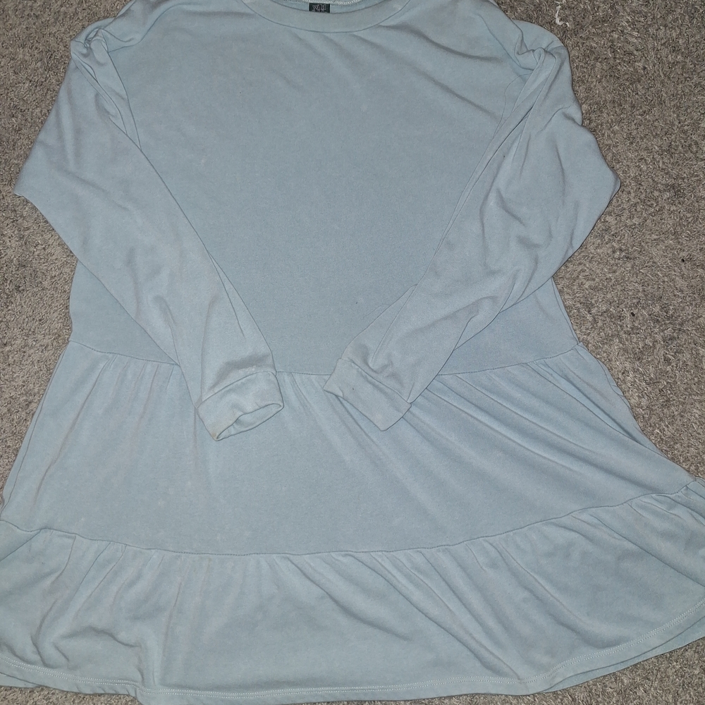 Wild Fable Soft Blue Tunic Top